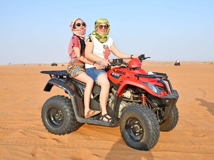 DOUBLE QUAD BIKE RIDE IN DESERT SAFARI